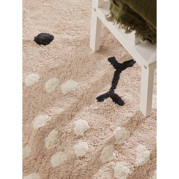 Béžový prateľný/ručne tkaný bavlnený detský koberec 120x152 cm Snuggle Pucki – Hanse Home-image-4