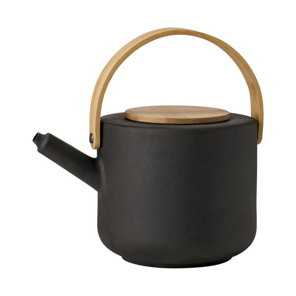 Čierna kameninová kanvica na čaj 1,25 l Theo – Stelton