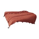 Fleecový pléd v tehlovej farbe 150x200 cm Pom Pom – Mijolnir