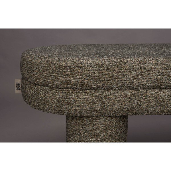 Hnedá lavica z textílie buklé Fern – Dutchbone-image-1