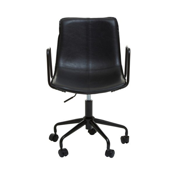 Čierna kancelárska stolička z imitácie kože Branson – Premier Housewares-image-2