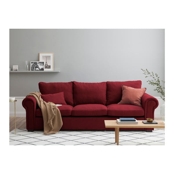 Červená pohovka Windsor & Co Sofas Hermes, 245 cm-image-2