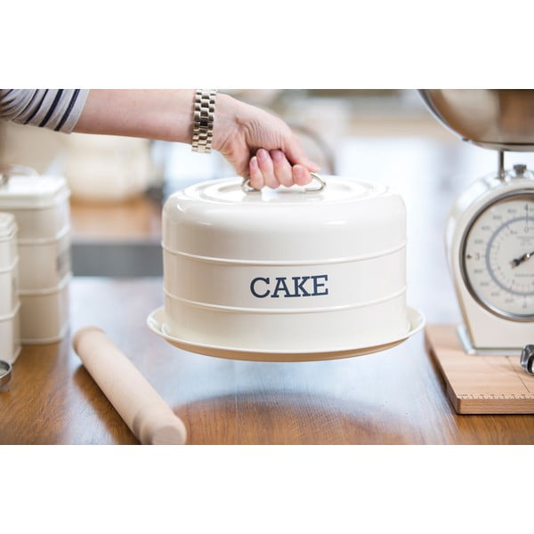 Oceľová dóza na tortu Living Nostalgia – Kitchen Craft-image-1
