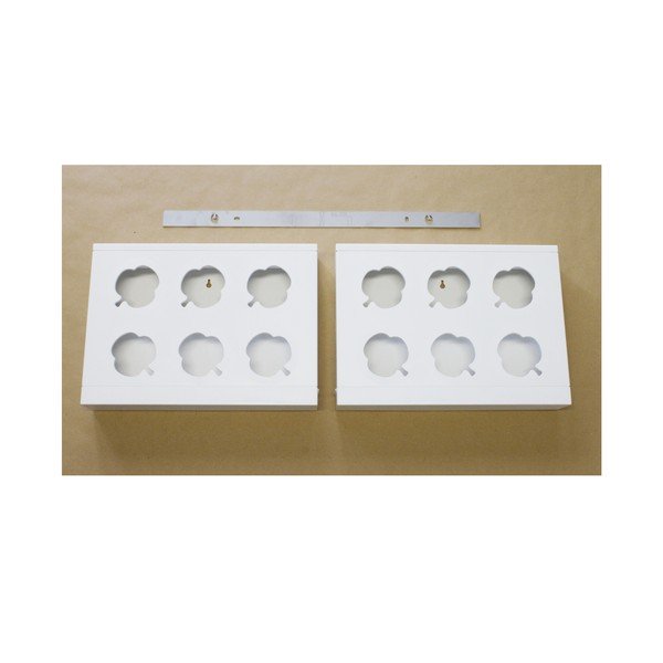 Vertikálny kvetináč s neviditeľným stojanom HOH! Duo Smart Bianco, 78x27 cm-image-1