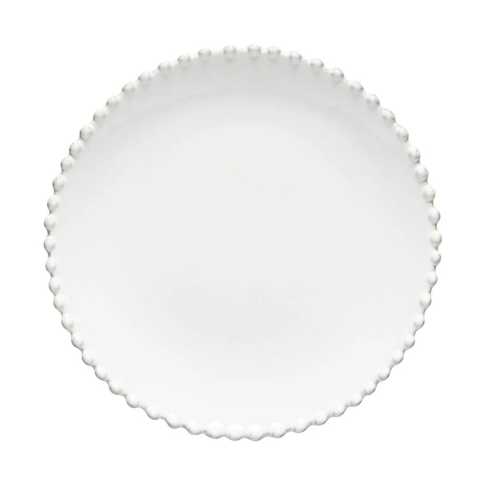E-shop Biely kameninový dezertný tanier Costa Nova Pearl, ⌀ 22 cm