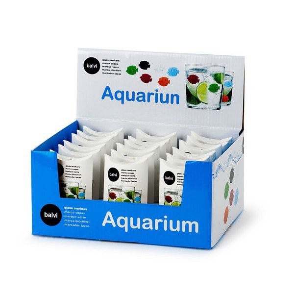 Sada 6 ks rozlišovačov na poháre Balvi Aquarium-image-1