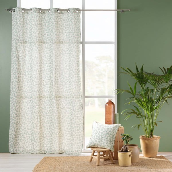 Bielo-zelený záves 140x240 cm Maddy – douceur d'intérieur-image-2