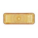 Oranžový sklenený servírovací tanier 14x38 cm Kusintha – Bitz