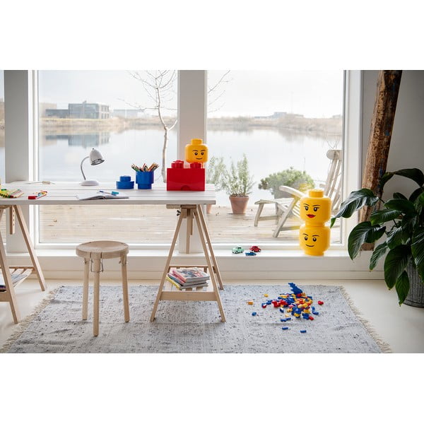 Žltý úložný box v tvare hlavy LEGO® Silly L-image-1