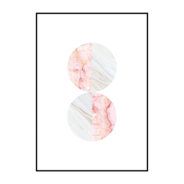 Plagát Imagioo Marble Circles, 40 × 30 cm