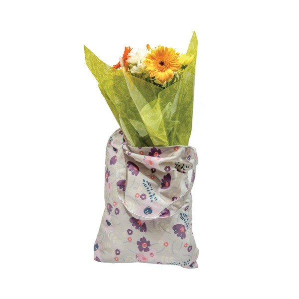 Svetlofialová nákupná taška Busy B Floral Shopper-image-3