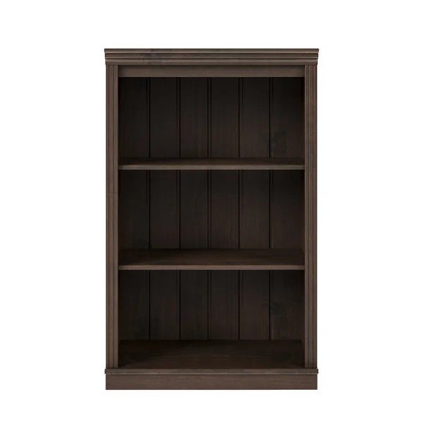 Tmavohnedá knižnica z borovicového dreva 74x118x35 cm Anita – Støraa