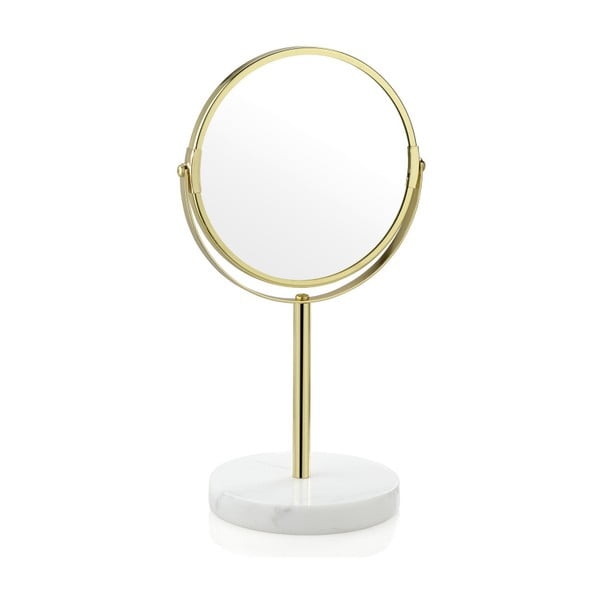 Zlaté kozmetické stolové zrkadlo Andrea House Maggie