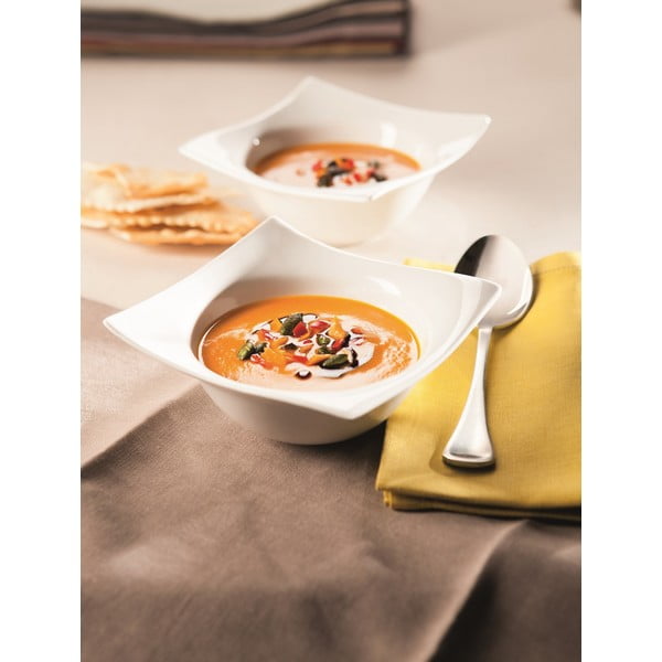 Biela porcelánová miska Maxwell & Williams Motion, 19 x 19 cm-image-1