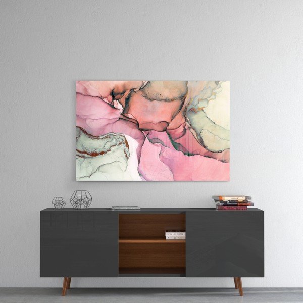 Sklenený obraz Insigne Rose Marble Pattern, 110 x 70 cm-image-1