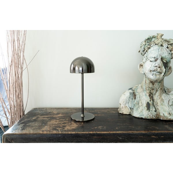 Tmavosivá LED stolová lampa na diaľkové ovládanie s kovovým tienidlom (výška 30 cm) Tim – Sirius-image-2