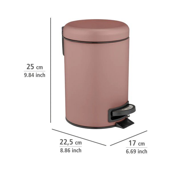 Staroružový pedálový oceľový odpadkový kôš 3 l Leman – Wenko-image-2
