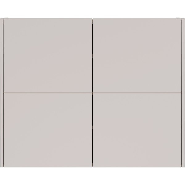 Krémovobiela matná závesná skrinka 97x79x27 cm Binetto – Germania-image-3
