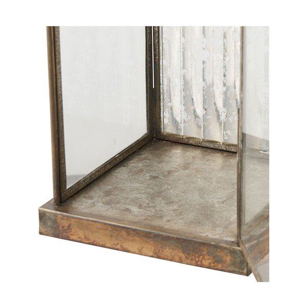 Kovový/sklenený lampáš (výška  49 cm) Herslev – House Nordic-image-3