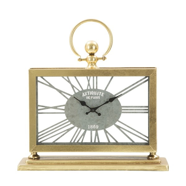 Stolové hodiny zo železa v zlatej farbe Mauro Ferretti Tavolo