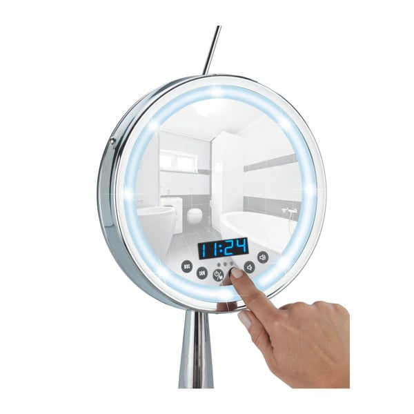 Zväčšovacie stolové zrkadlo s LED svetlom a rádiom Wenko Imperial-image-2