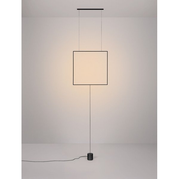 Matne čierna kovová LED stojacia lampa (výška  392 cm) Dahlia – Nova Luce-image-2
