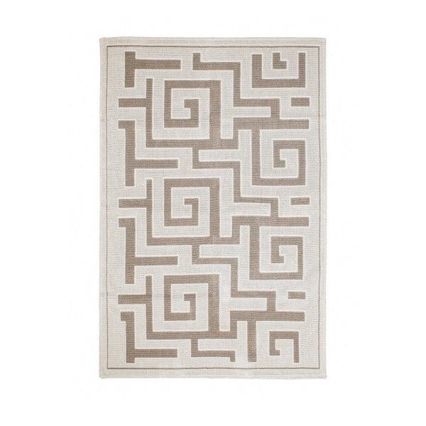 Béžový koberec Magenta Labirent, 120 x 180 cm