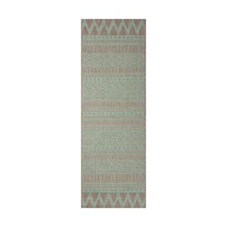 Zeleno-béžový vonkajší koberec NORTHRUGS Sidon, 70 x 200 cm