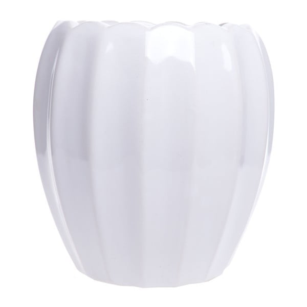 Biela keramická váza Ewax Monana, výška 17,5 cm