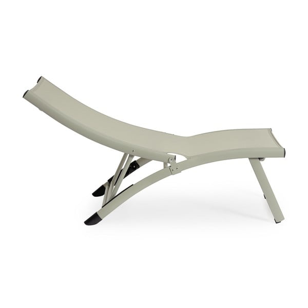 Taupe kovové záhradné ležadlo Taylor – Bizzotto-image-2