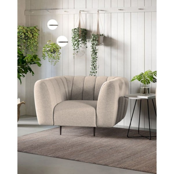 Béžové kreslo Shel – Ghado-image-1