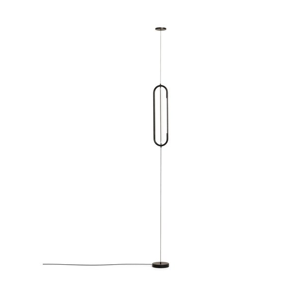 Čierna LED stojacia lampa (výška  300 cm) Bow – Kave Home