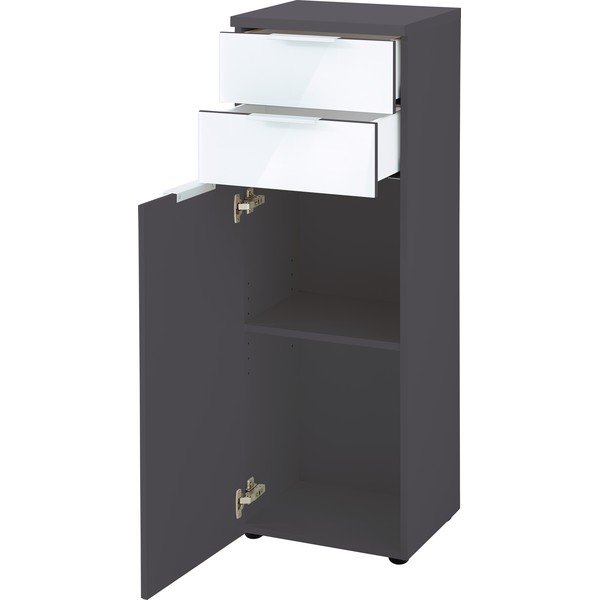 Bielo-sivá skrinka Germania Pescara, výška 112 cm-image-2