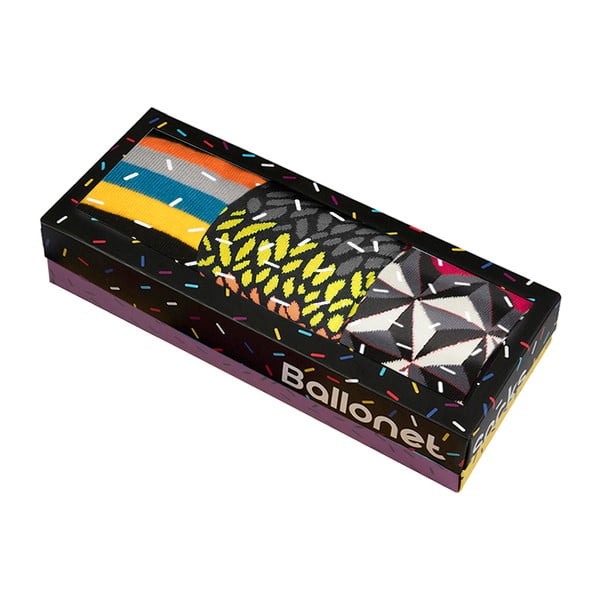 Set 3 párov ponožiek Ballonet Socks Autumn v darčekovom balení, veľkosť 36 - 40-image-2