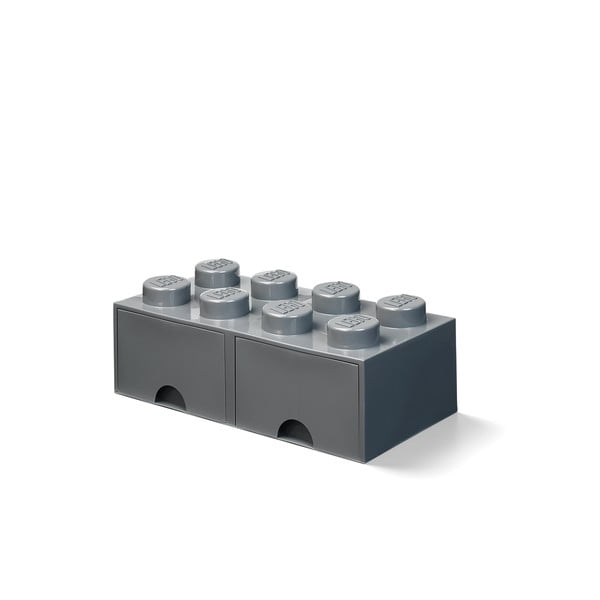 Detský tmavosivý úložný box s 2 zásuvkami LEGO®