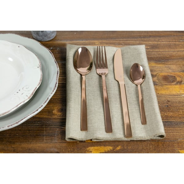 Oceľový príbor v medenej farbe 24 ks Lexington - VDE Tivoli 1996-image-1