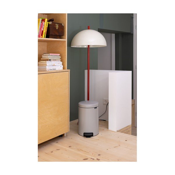 Svetlosivý pedálový oceľový odpadkový kôš 12 l NewIcon – Brabantia-image-1