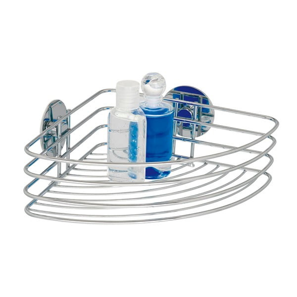 Samodržiaca rohová polička Wenko Turbo-Loc 26 cm, až 40 kg