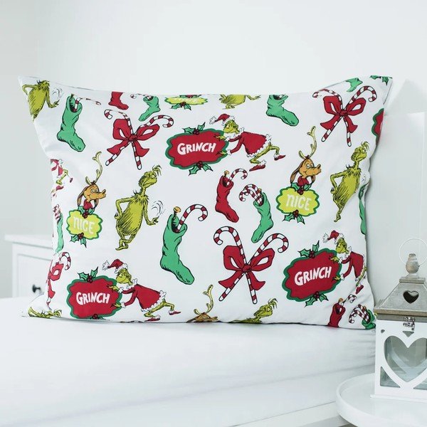 Zelená/sivá bavlnená detská obliečka na jednolôžko 200x140 cm Grinch – Jerry Fabrics-image-4