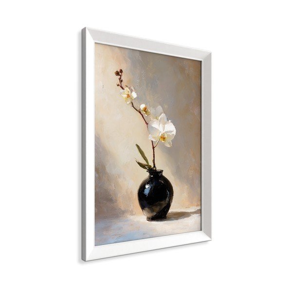 Tlačený obraz s rámom 56x75 cm White Orchid – Styler-image-3