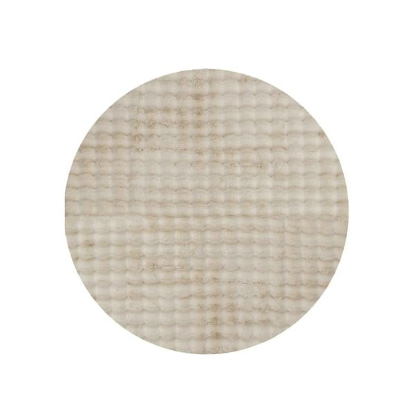 Béžový umývateľný okrúhly koberec ø 80 cm Bubble Cream – Mila Home