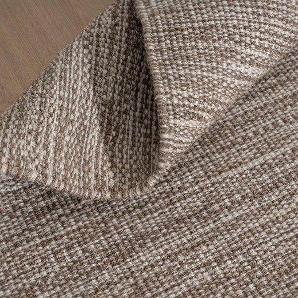 Hnedý obojstranný koberec s prímesou vlny 80x150 cm – Ixia-image-2