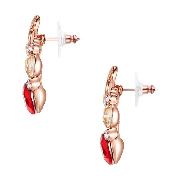 Náušnice vo farbe ružového zlata s krištáľmi Swarovski Saint Francis Crystals Chantal-image-1