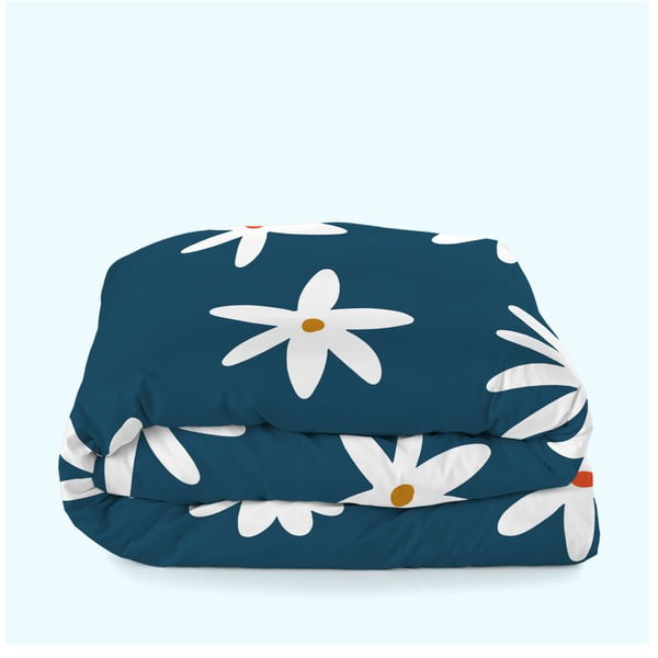 Modrá obliečka na perinu na dvojlôžko 200x200 cm Margaret – Aware-image-3