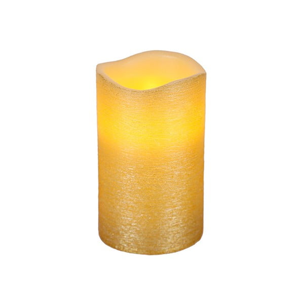 Zlatá LED sviečka Gina, výška 12.5 cm