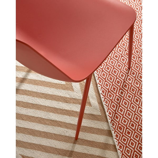 Tmavooranžová jedálenská stolička Kave Home Wassu-image-4