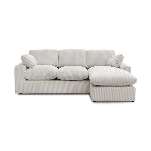 Béžová menčestrová rohová pohovka Belair – Bobochic Paris