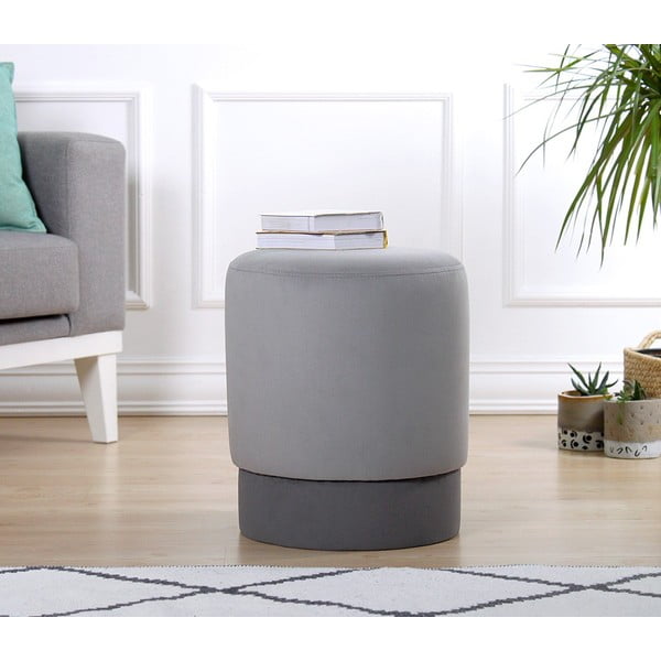 Sivý taburet Ropp – Artie-image-1