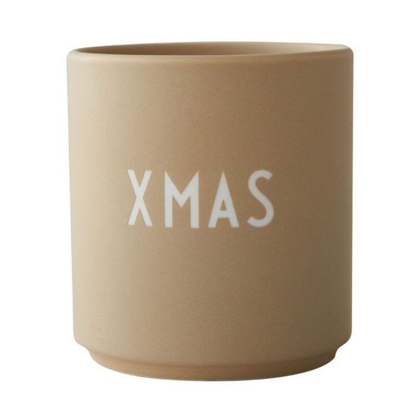 Béžový hrnček z imitácie porcelánu Design Letters Favourite, 0,25 l
