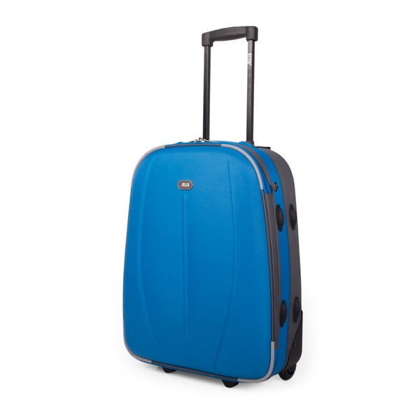 Modrý cestovný kufor na kolieskach Arsamar Martin, výška 50 cm